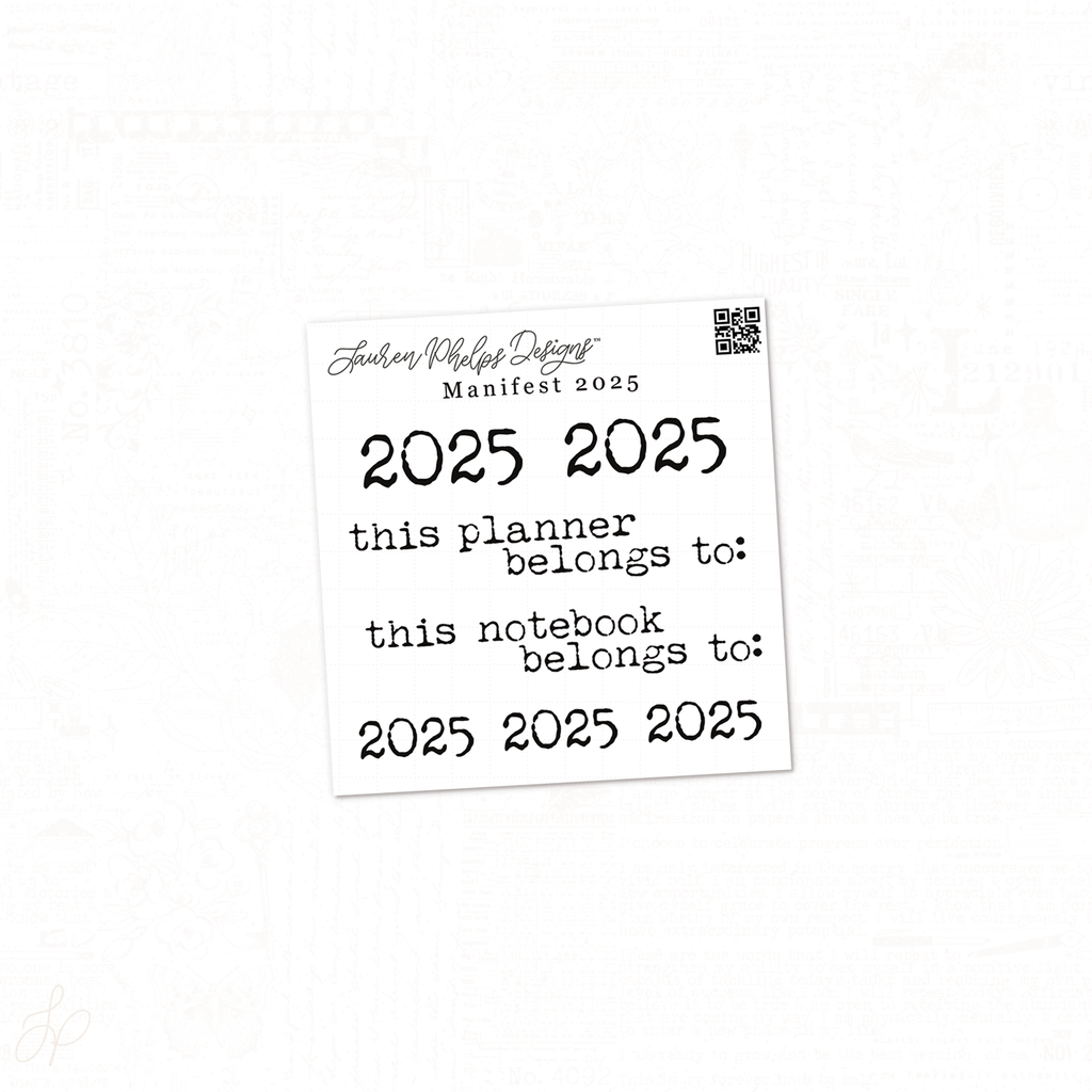 Manuscript 2025 Sticker Sheet | Washi or White