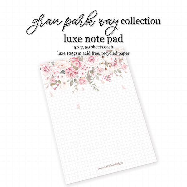 Gran Park Way Extras Luxe 5 x 7 Notepad