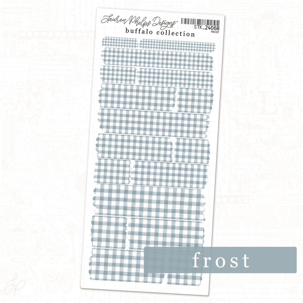 Buffalo Collection | Frost | Washi Strips Sheet