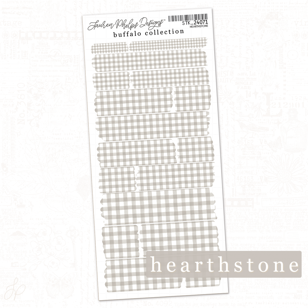 Buffalo Collection | Hearthstone | Washi Strips Sheet