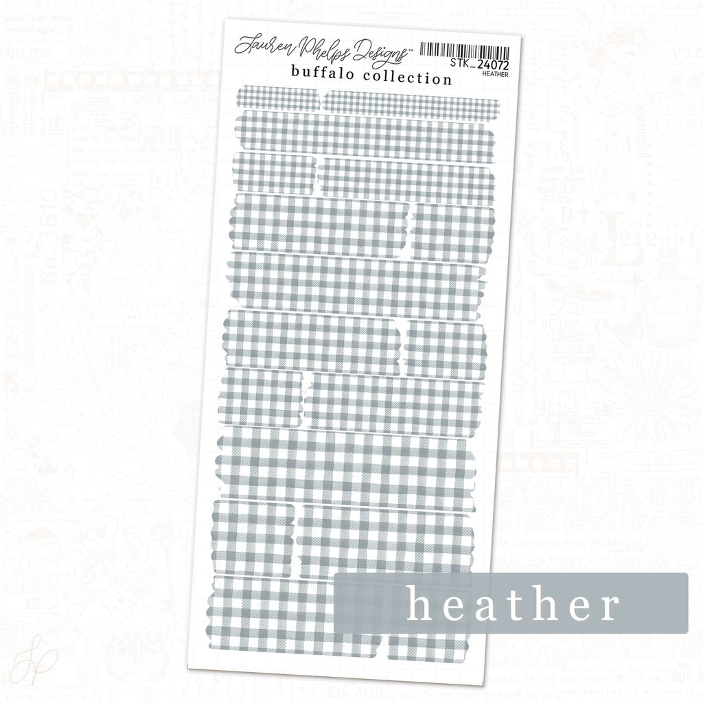 Buffalo Collection | Heather | Washi Strips Sheet