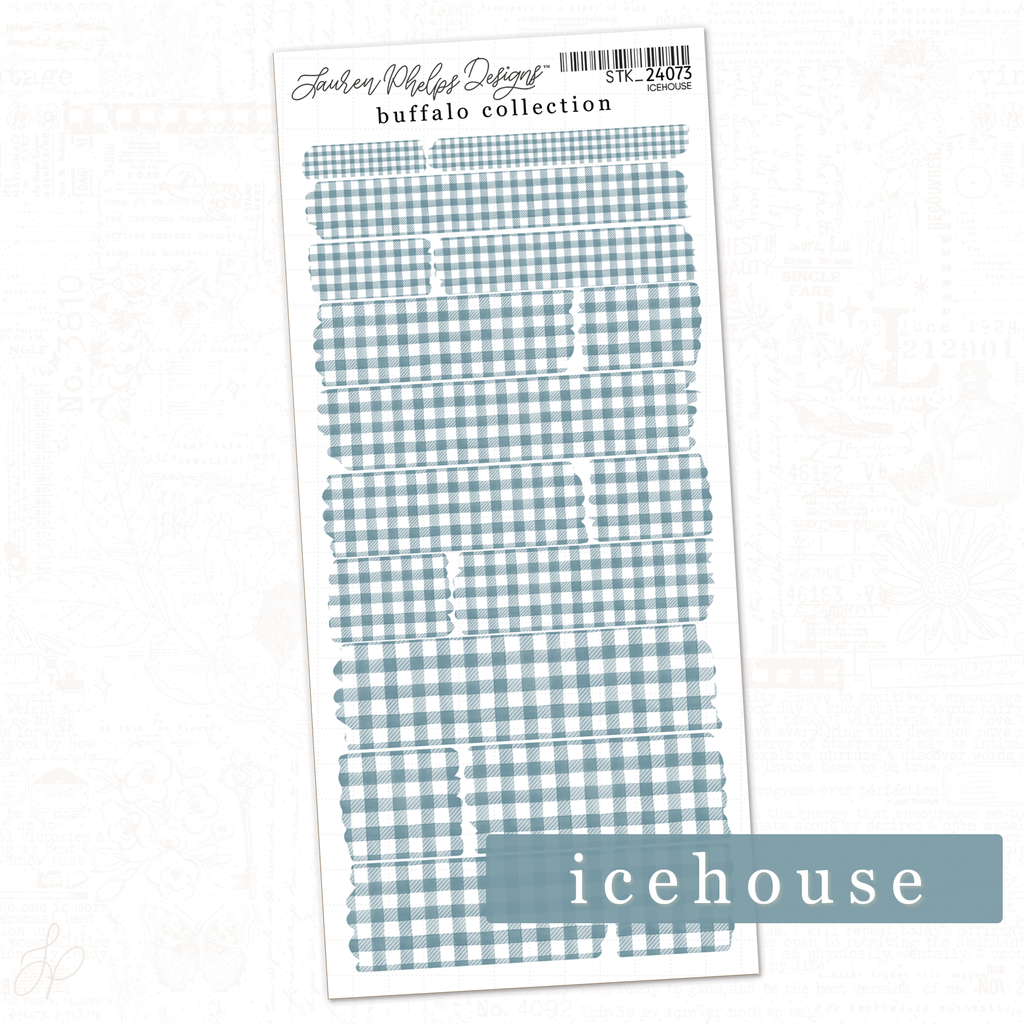 Buffalo Collection | Icehouse | Washi Strips Sheet