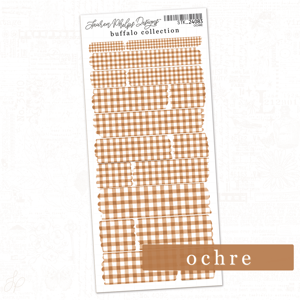 Buffalo Collection | Orche | Washi Strips Sheet