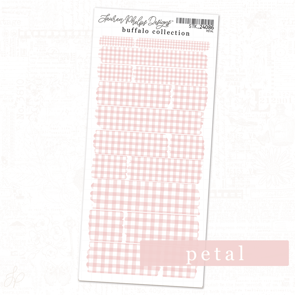 Buffalo Collection | Petal | Washi Strips Sheet