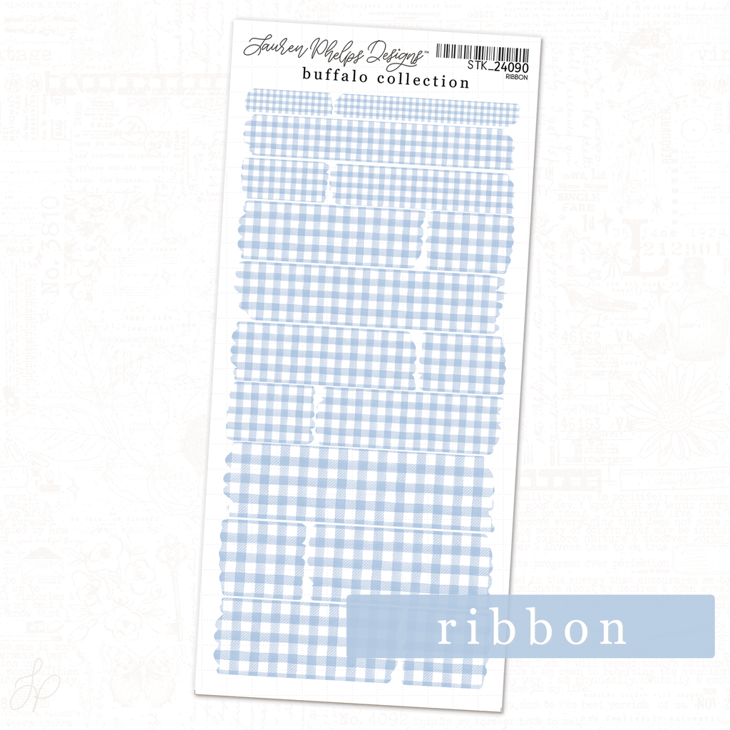 Buffalo Collection | Ribbon | Washi Strips Sheet