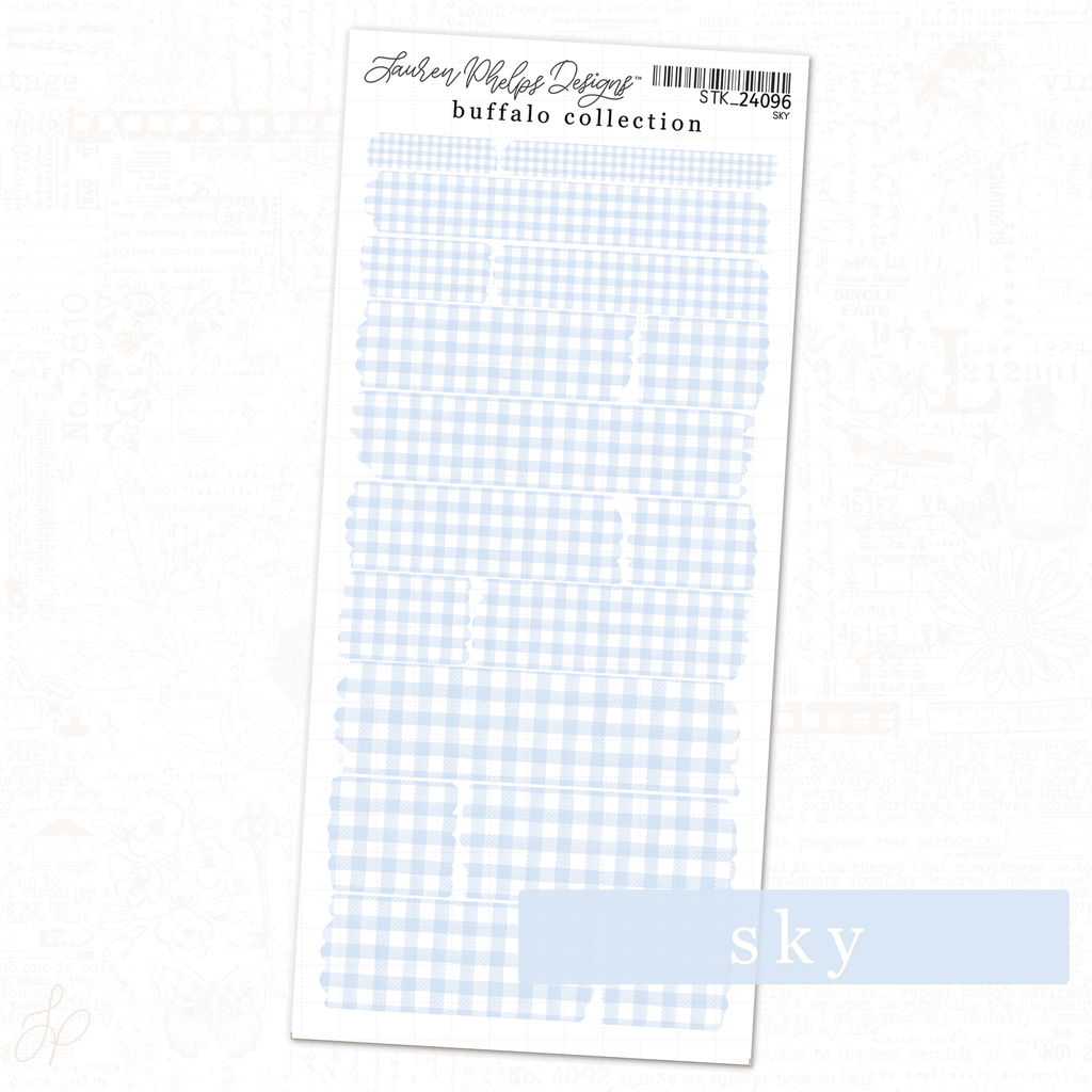 Buffalo Collection | Sky | Washi Strips Sheet