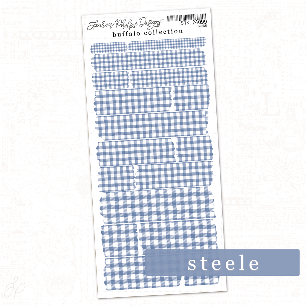 Buffalo Collection | Steele | Washi Strips Sheet