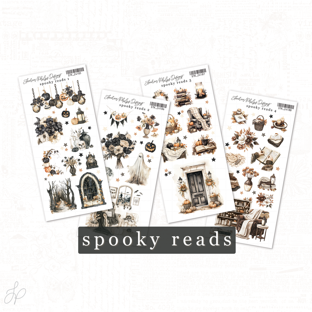 Spooky Reads Sticker Bundle | Set of 4