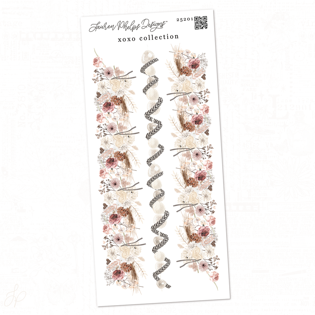 xoxo collection | Floral Ribbon Borders