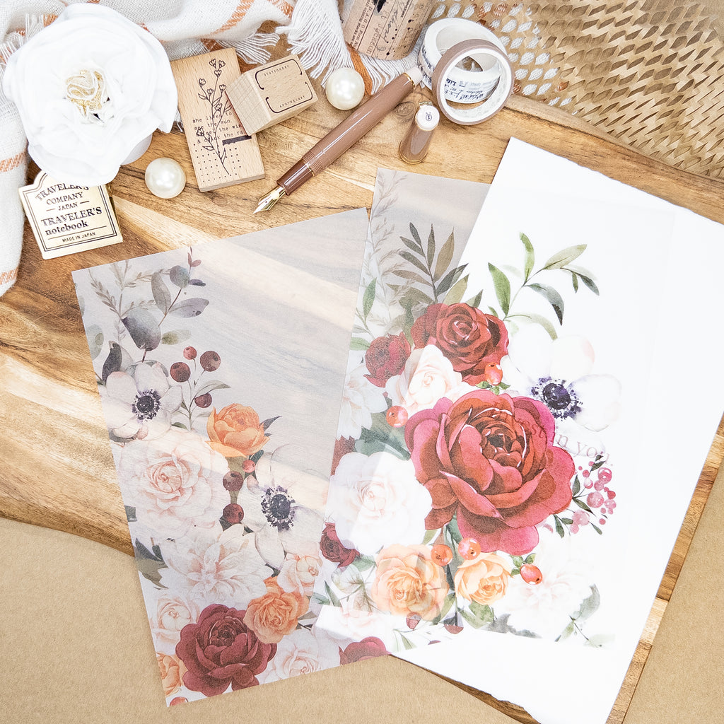 Holiday Florals 'Floral Corner' Vellum