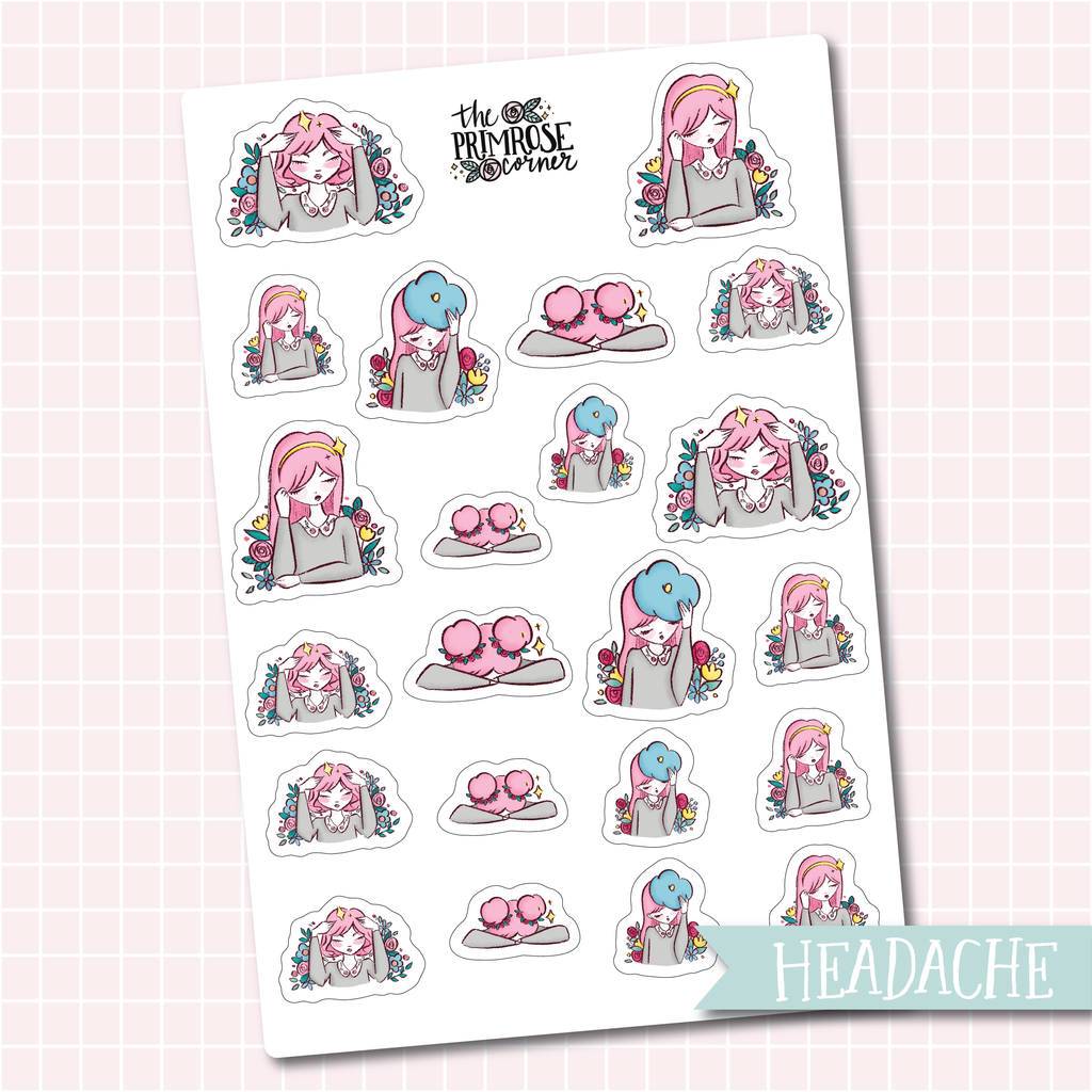 THE PRIMROSE CORNER || Headache Primrose Character Stickers