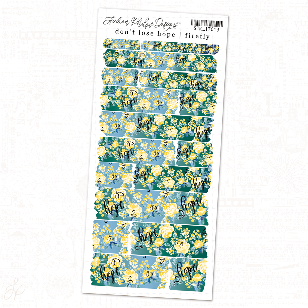 Firefly \ Don't Lose Hope | Sheet 4 | Washi Strips Sheet