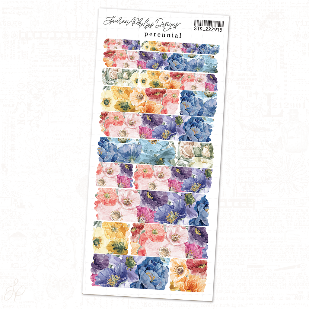 Perennial | Sheet 5  | Washi Strips Sheet