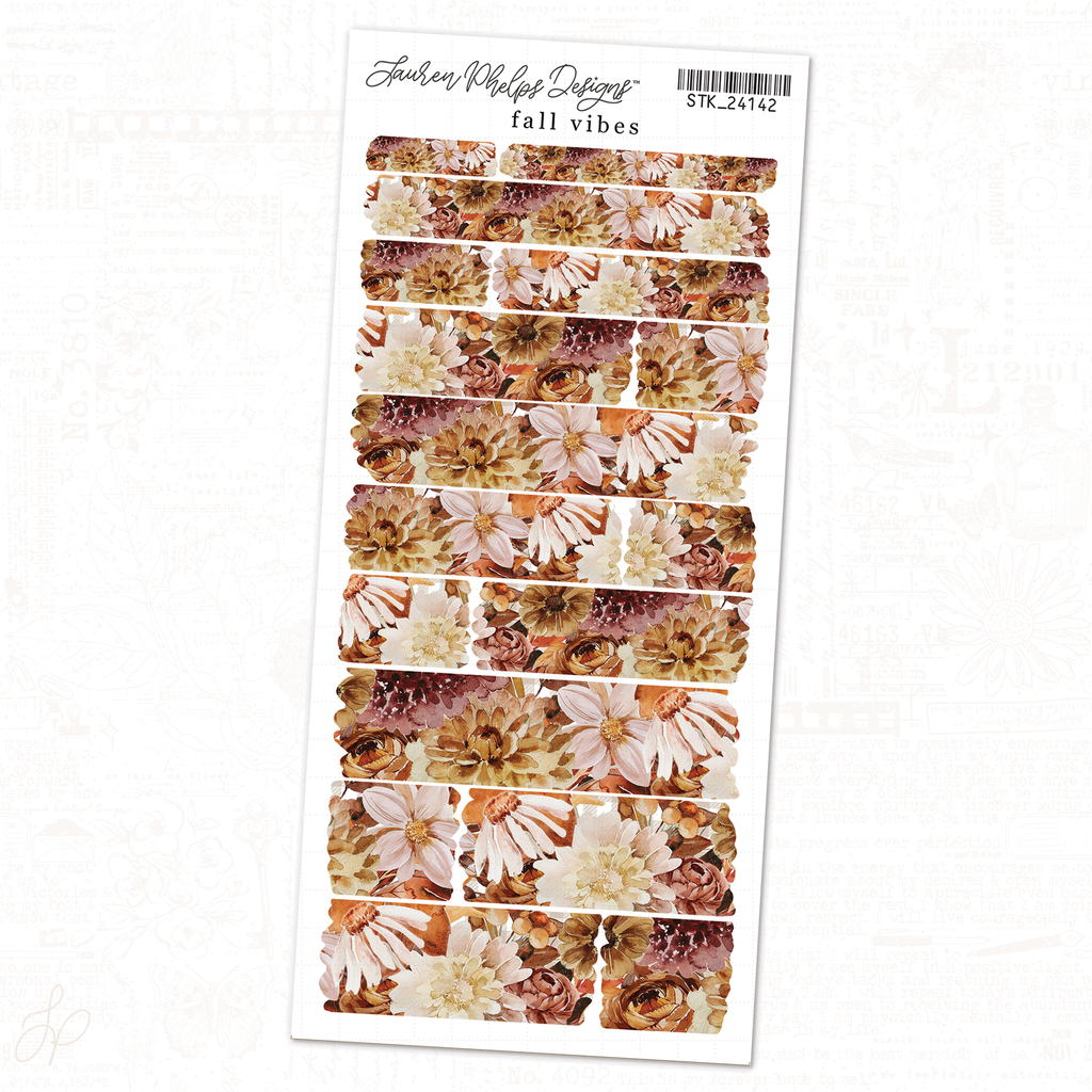 Fall Vibes Collection | Washi Strips Sheet 8