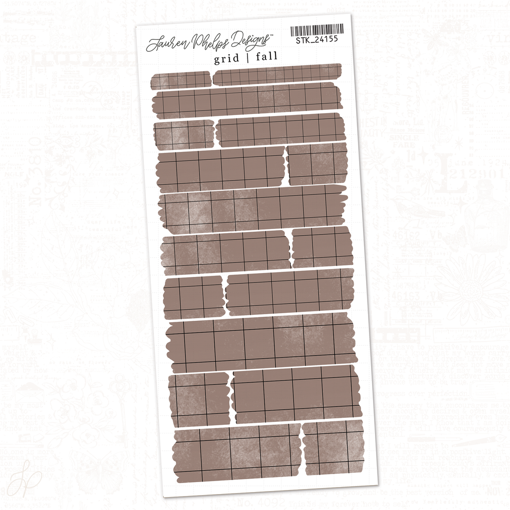 Grid | Coco | Washi Strips Sheet