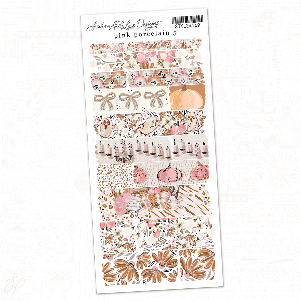 Pink Porcelain Collection | Washi Strips 5