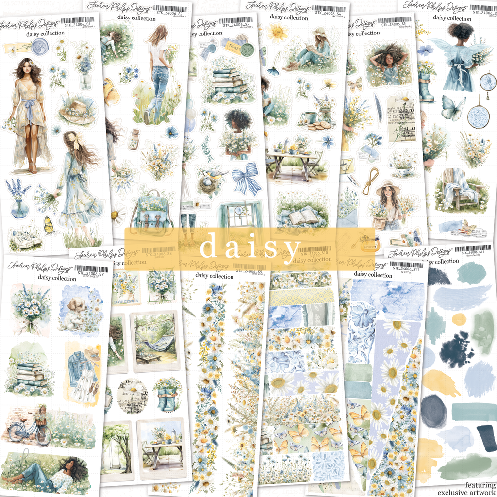 Daisy Sticker Bundle | Set of 12