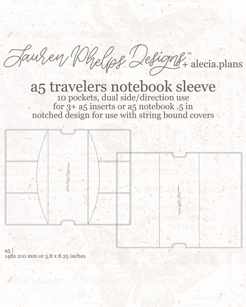 NEW SIZE | PRE-SALE - A5 Travelers Notebook Sleeve