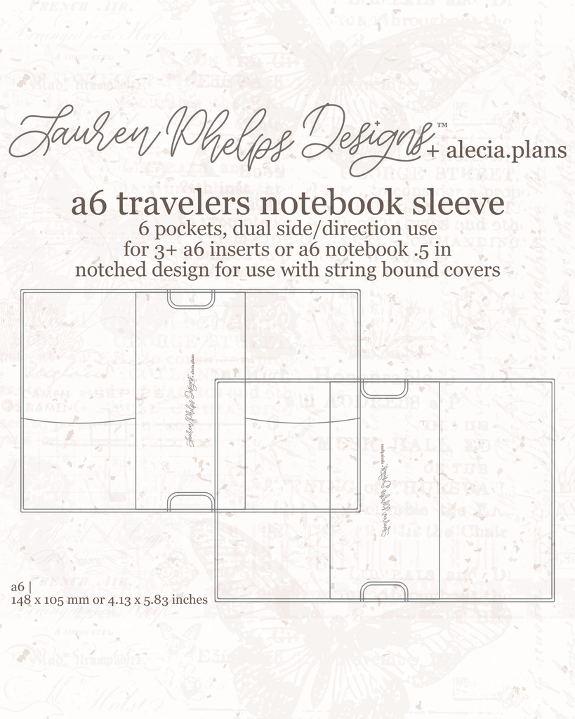 A6 Clear Vinyl Travelers Notebook Sleeve