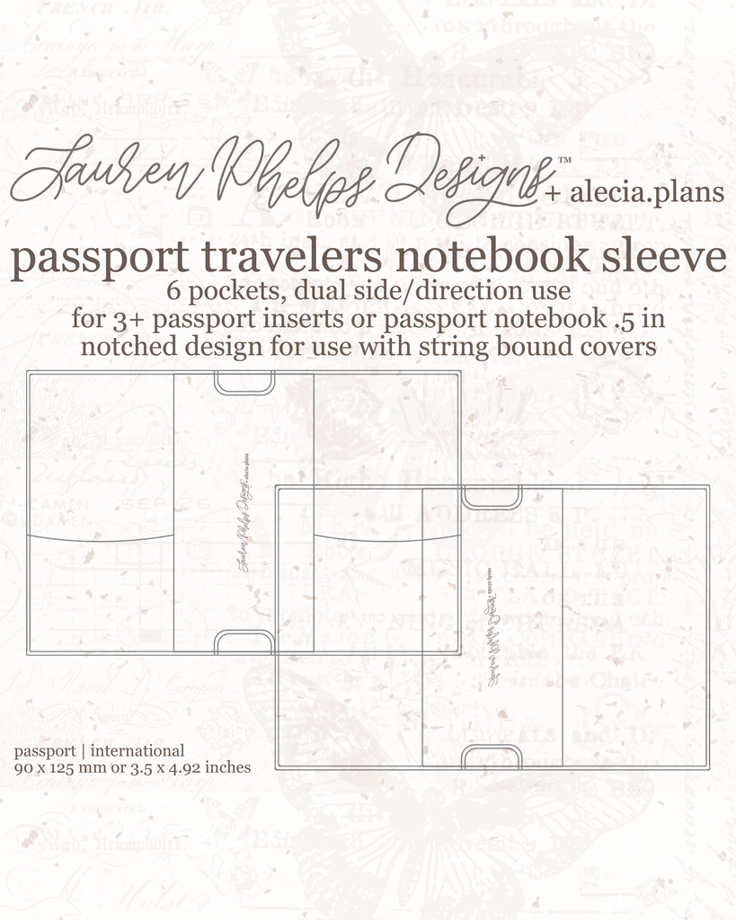 Passport Clear Vinyl Travelers Notebook Sleeve