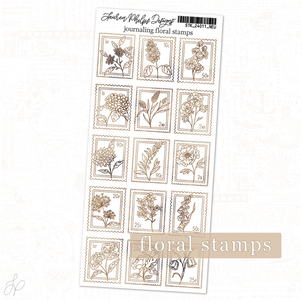 Journaling Floral Stamps | Classically Chic Basics