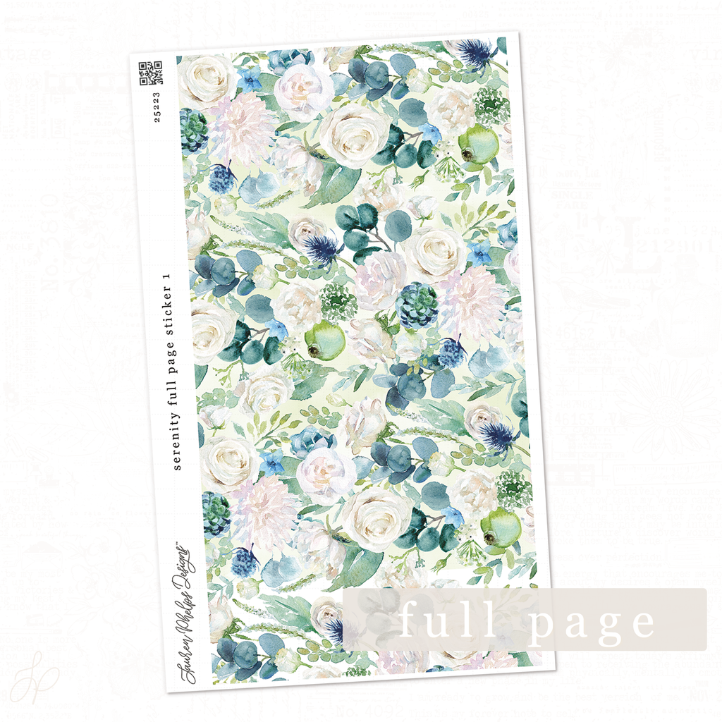 Serenity Collection | Full Sheet Sticker