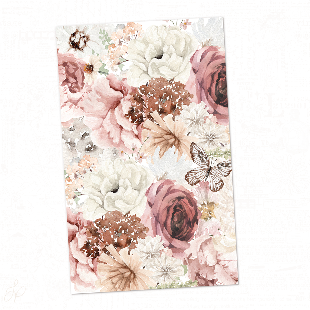 xoxo collection | Floral Bouquet Vellum Sheet