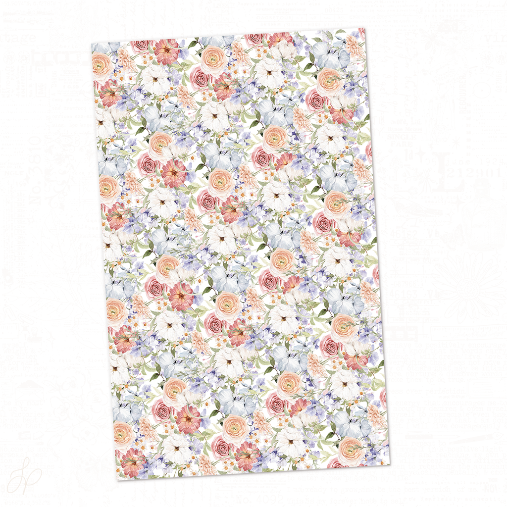 Provence collection | Fresh Boquet Vellum Sheet