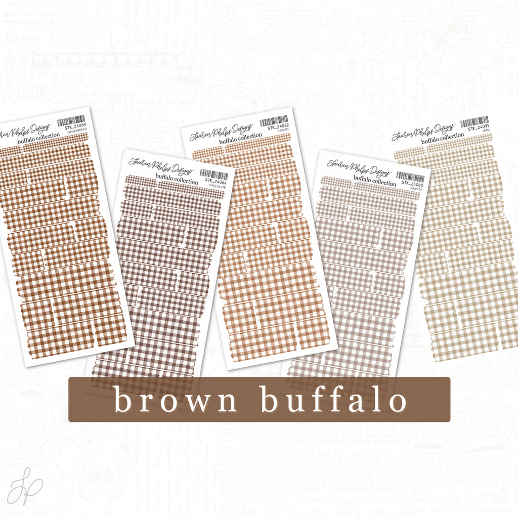 Buffalo Browns | Washi Strips Set of 5