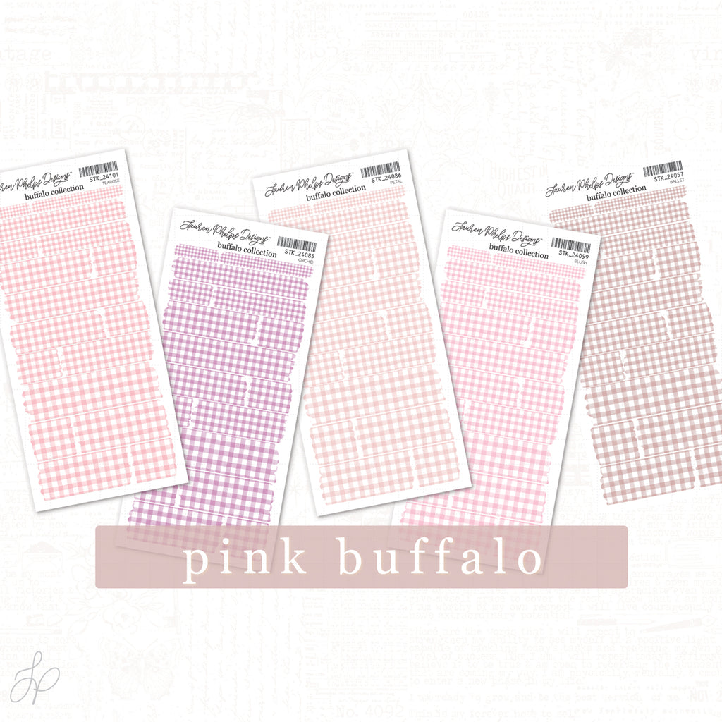 Buffalo Pinks | Washi Strips Set of 5