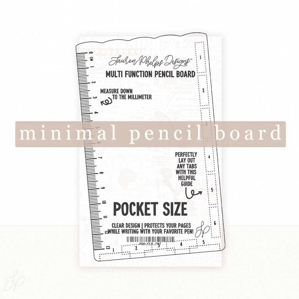 Clear Pencil Board | New Minimal Design