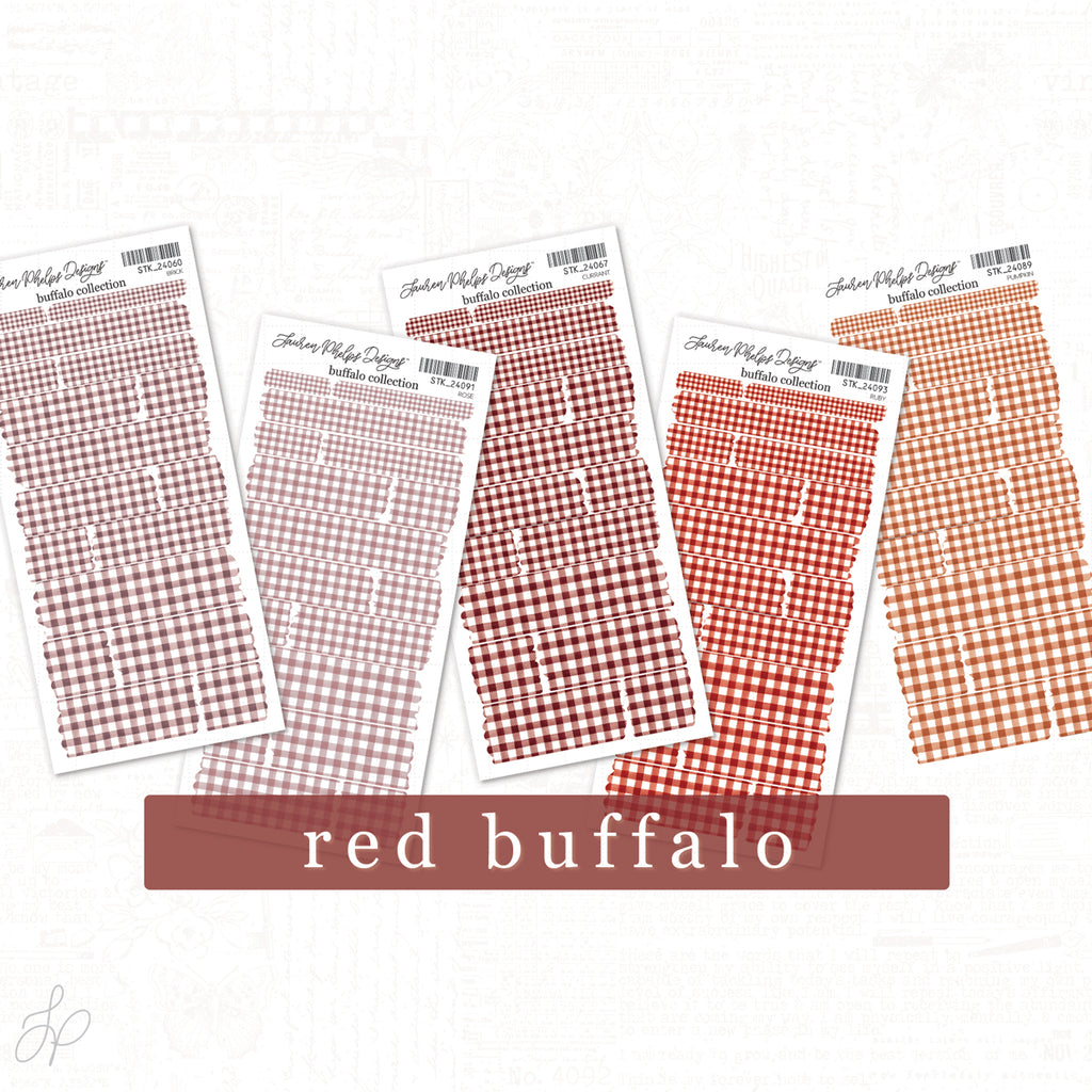 Buffalo Reds | Washi Strips Set of 5